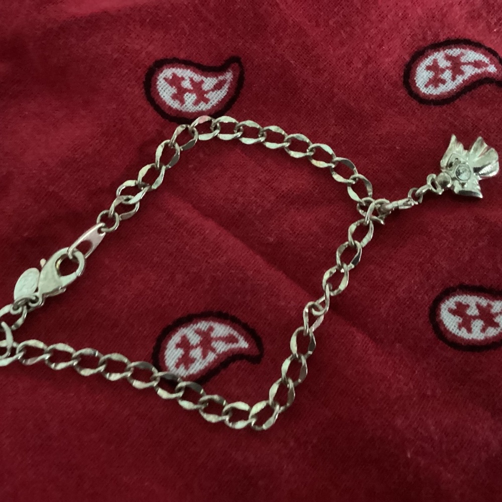 Sweet silver angel bracelet tagged?